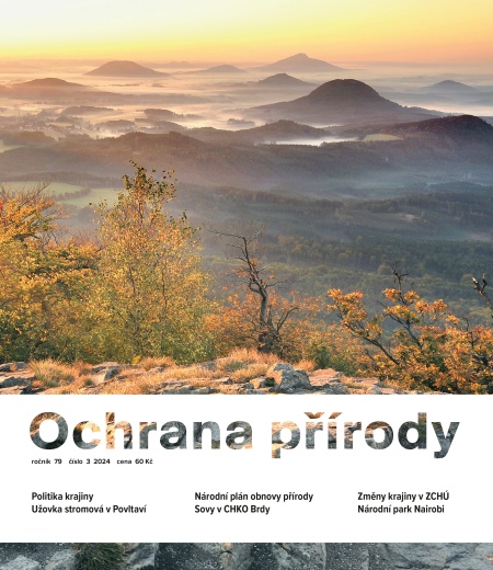 Obálka třetího čísla časopisu Ochrana přírody.