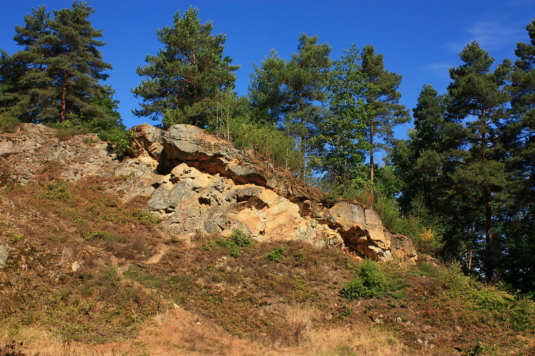 Pískovce v přírodní rezervaci Na skalách